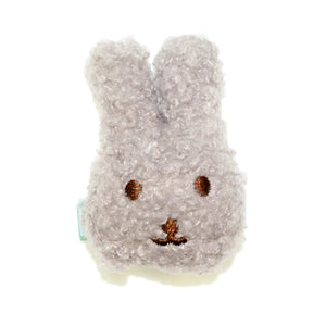 Grey Fluffy Bunny Face Hair Clip