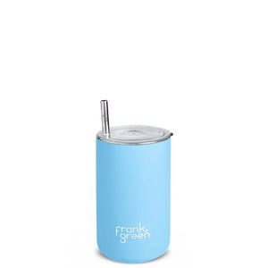 Sky Blue Iced Coffee Cup with Straw 15oz/425ml - Frank Green