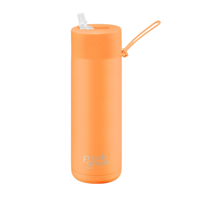 Neon Orange Ceramic Reusable Bottle 20oz/595ml - Frank Green