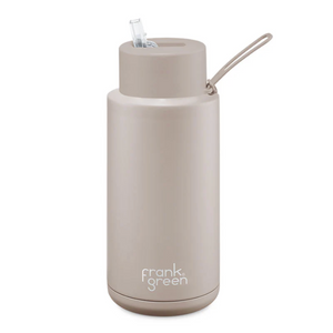 Moon Dust Ceramic Reusable Bottle 34oz/1L with Straw Lid - Frank Green