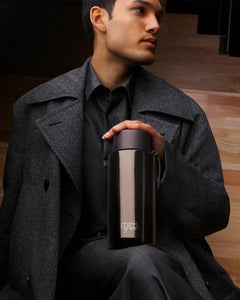 Shadow Chrome Ceramic Reusable Bottle 34oz/1L with Flip Straw Lid - Frank Green