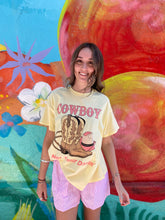 Load image into Gallery viewer, &#39;Not Your Darlin&#39; Yellow/Pink Cowboy T-Shirt Set - By Frankie