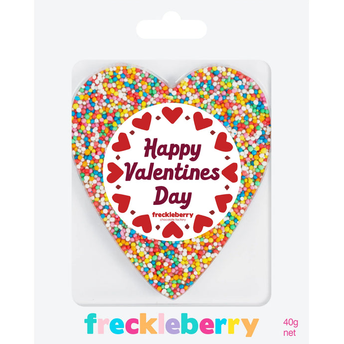 'Happy Valentine's Day' Freckle Heart