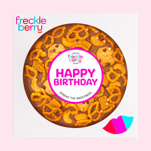 'Happy Birthday' Giant Loaded Snack Time Pizza