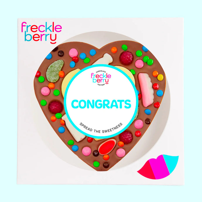 'Congrats' Giant Lolly Pizza Heart