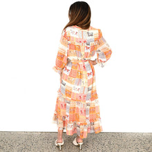 Load image into Gallery viewer, &quot;Fleur&quot; Dress in Freedom Flame Print - Palm Cove