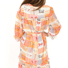Load image into Gallery viewer, &quot;Fleur&quot; Dress in Freedom Flame Print - Palm Cove