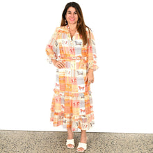 Load image into Gallery viewer, &quot;Fleur&quot; Dress in Freedom Flame Print - Palm Cove