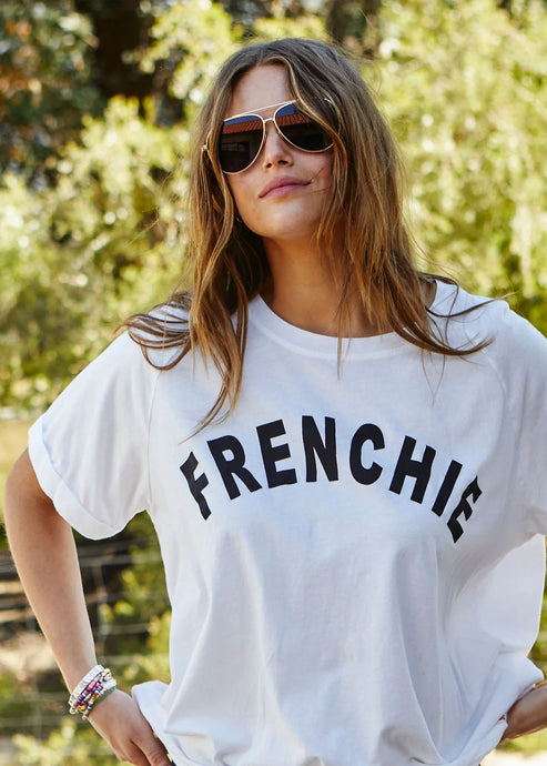 White Frenchie Tee - Hammill & Co