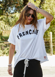 White Frenchie Tee - Hammill & Co