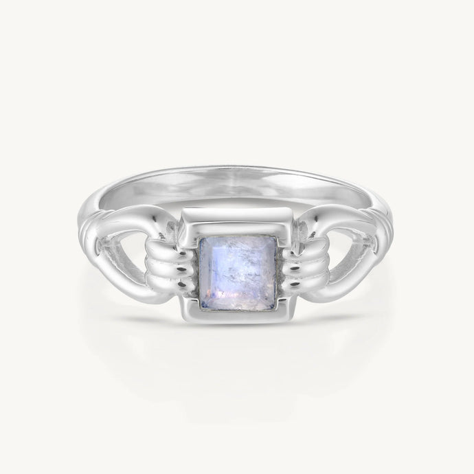 Freya Moonstone Silver Ring - ToniMay