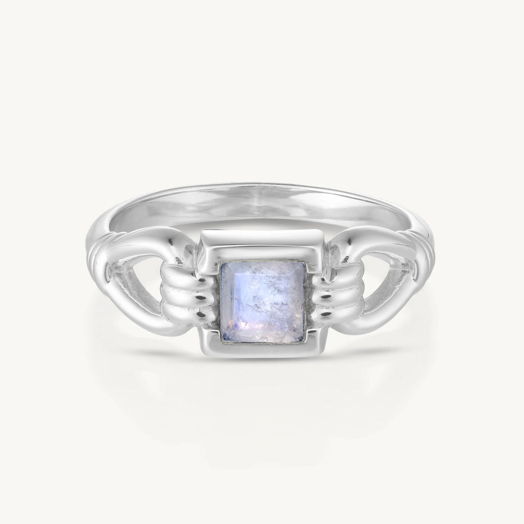 Freya Moonstone Silver Ring - ToniMay
