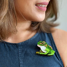 Load image into Gallery viewer, Frodo the Frog Brooch - Erstwilder Australiana