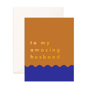 Amazing Husband Greeting Card