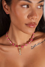 Load image into Gallery viewer, Pink Jade Goia Necklace