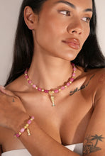 Load image into Gallery viewer, Pink Jade Goia Necklace