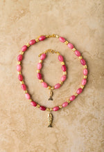 Load image into Gallery viewer, Pink Jade Goia Necklace
