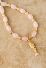 Load image into Gallery viewer, Rose Quartz Goia Necklace