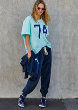 Load image into Gallery viewer, Pale Blue '74' Graphic Tee - Hammill &amp; Co