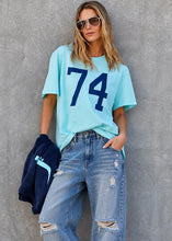 Load image into Gallery viewer, Pale Blue '74' Graphic Tee - Hammill &amp; Co