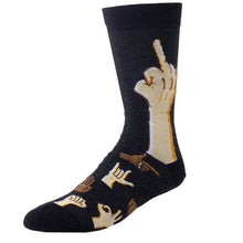 Load image into Gallery viewer, 'Get Socked' Middle Finger Socks - Mens