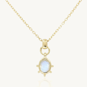 Gia Moonstone Gold Necklace - ToniMay