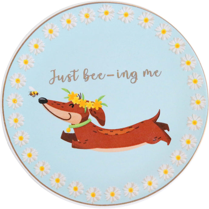 'Just Bee-ing Me' Dachshund Gift Trinket Dish
