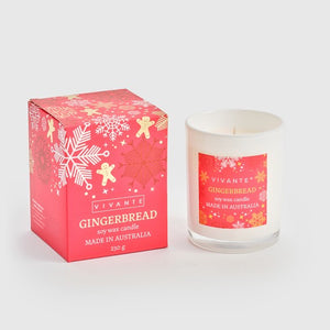 'Gingerbread' Christmas Candle