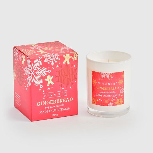 'Gingerbread' Christmas Candle