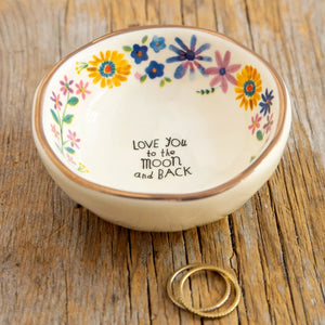 'Love You To The Moon And Back' Giving Trinket Bowl