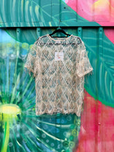 Load image into Gallery viewer, Gold Sequin Tassle Top - By Frankie