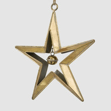 Load image into Gallery viewer, Large Hanging Star with Bell