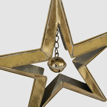 Load image into Gallery viewer, Large Hanging Star with Bell