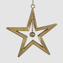 Load image into Gallery viewer, Large Hanging Star with Bell