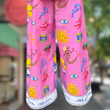 Load image into Gallery viewer, Greek Island Pink Strapless Top &amp; Pant Set - By Frankie