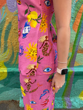 Load image into Gallery viewer, Greek Island Pink Strapless Top &amp; Pant Set - By Frankie