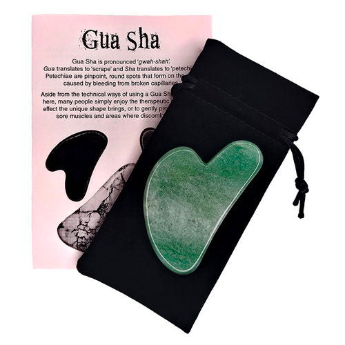 Green Aventurine Gua Sha Heart