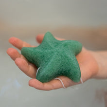 Load image into Gallery viewer, Green Sea Star Konjac Sponge
