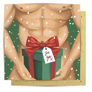 'Christmas Package' Greeting Card