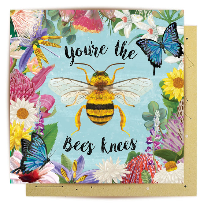 'You're the Bees Knees' Enchanted Garden Card