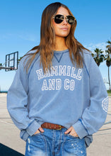 Load image into Gallery viewer, Washed Navy Hammill &amp; Co Logo Vintage Sweat - Hammill &amp; Co