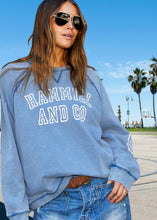 Load image into Gallery viewer, Washed Navy Hammill &amp; Co Logo Vintage Sweat - Hammill &amp; Co