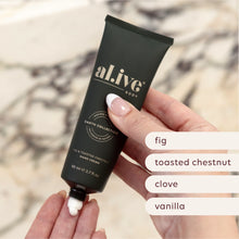 Load image into Gallery viewer, Fig &amp; Toasted Chestnut Hand Cream Cracker - al.ive body