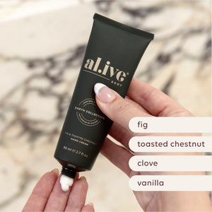 Fig & Toasted Chestnut Hand Cream Cracker - al.ive body