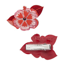 Load image into Gallery viewer, Halcyon Hibiscus Hair Clips Set - 2 Piece - Erstwilder x Jocelyn Proust