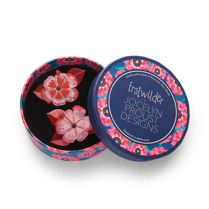 Halcyon Hibiscus Hair Clips Set - 2 Piece - Erstwilder x Jocelyn Proust