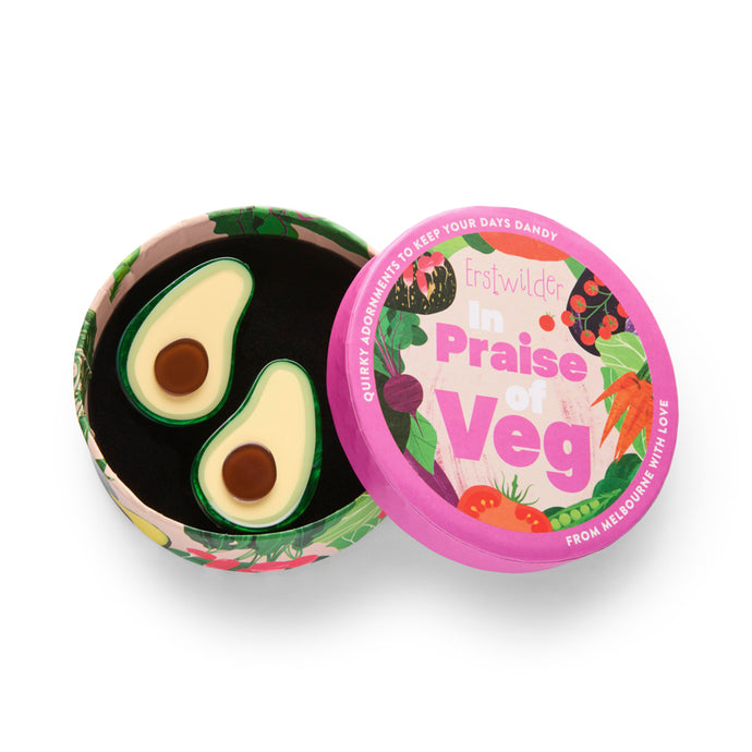 Avocado Affair Hair Clips Set - Erstwilder In Praise Of Veg