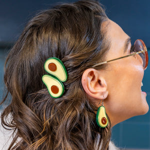Avocado Affair Hair Clips Set - Erstwilder In Praise Of Veg