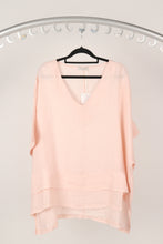 Load image into Gallery viewer, Light Pink Layered Linen Top