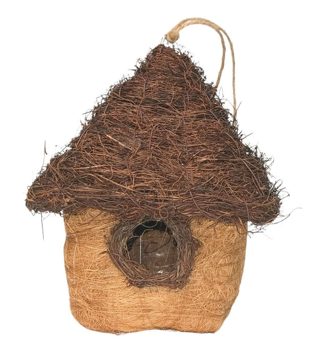 Husk Hanging Birdhouse Brown 26cm